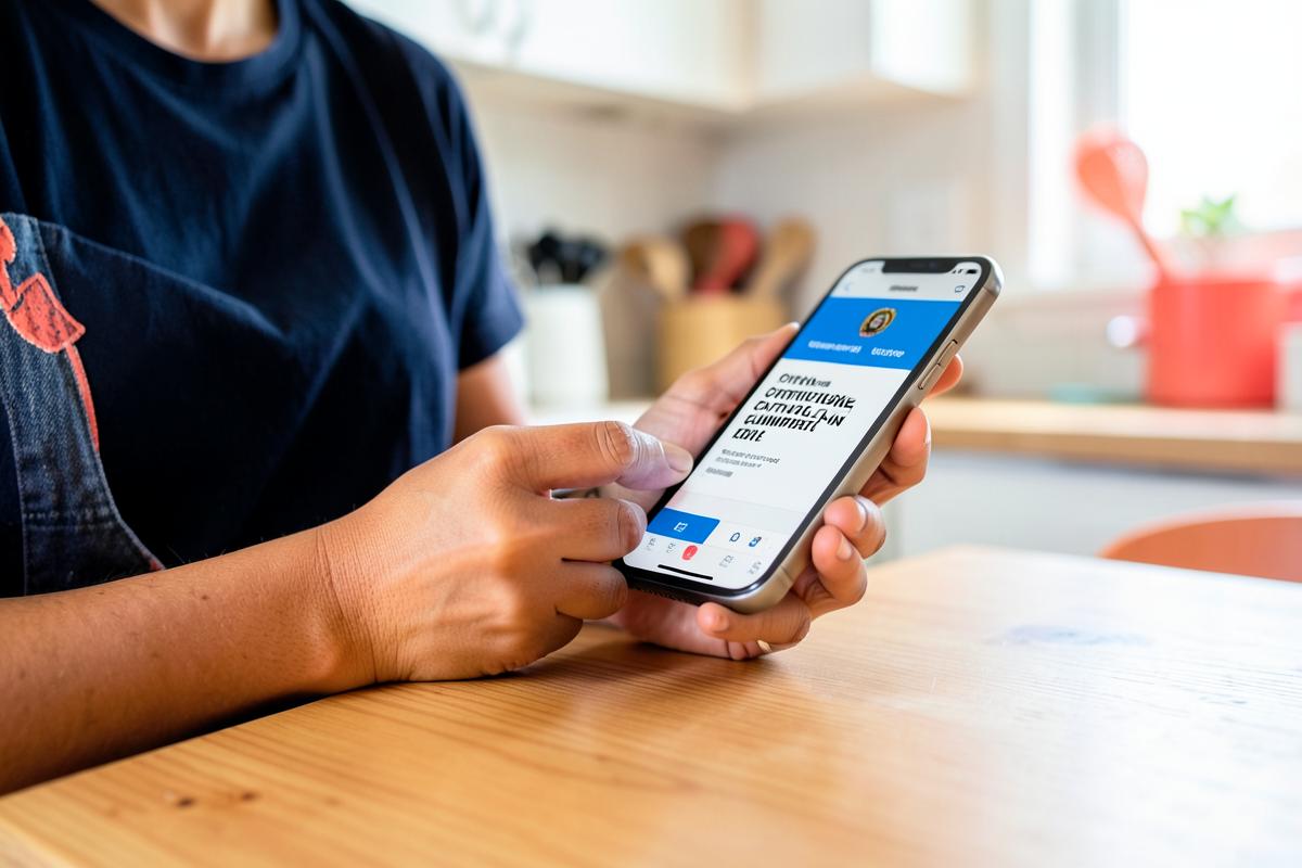 A supporter making an online donation